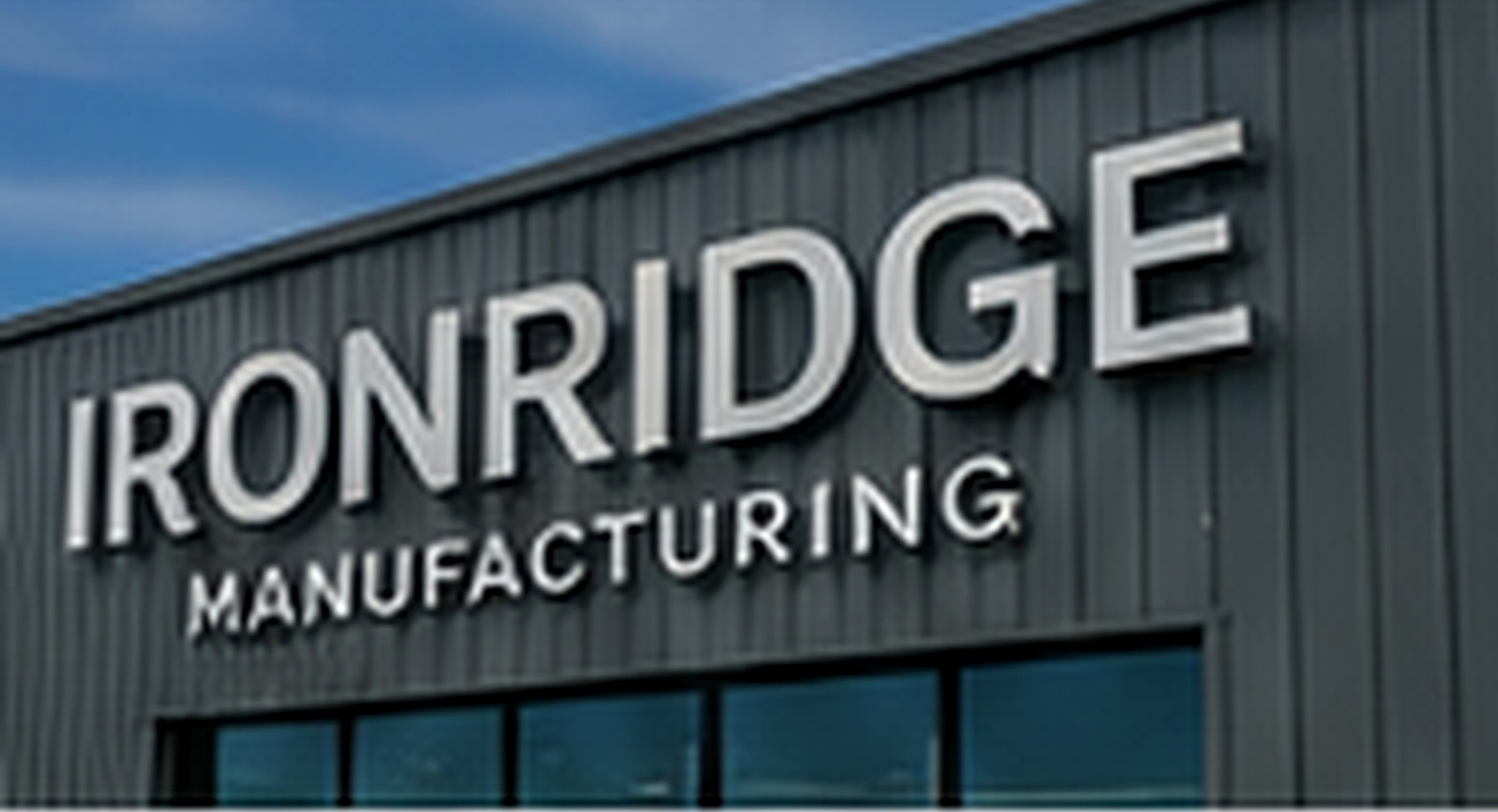 Exterior dimensional metal letters mounted on a modern commercial building