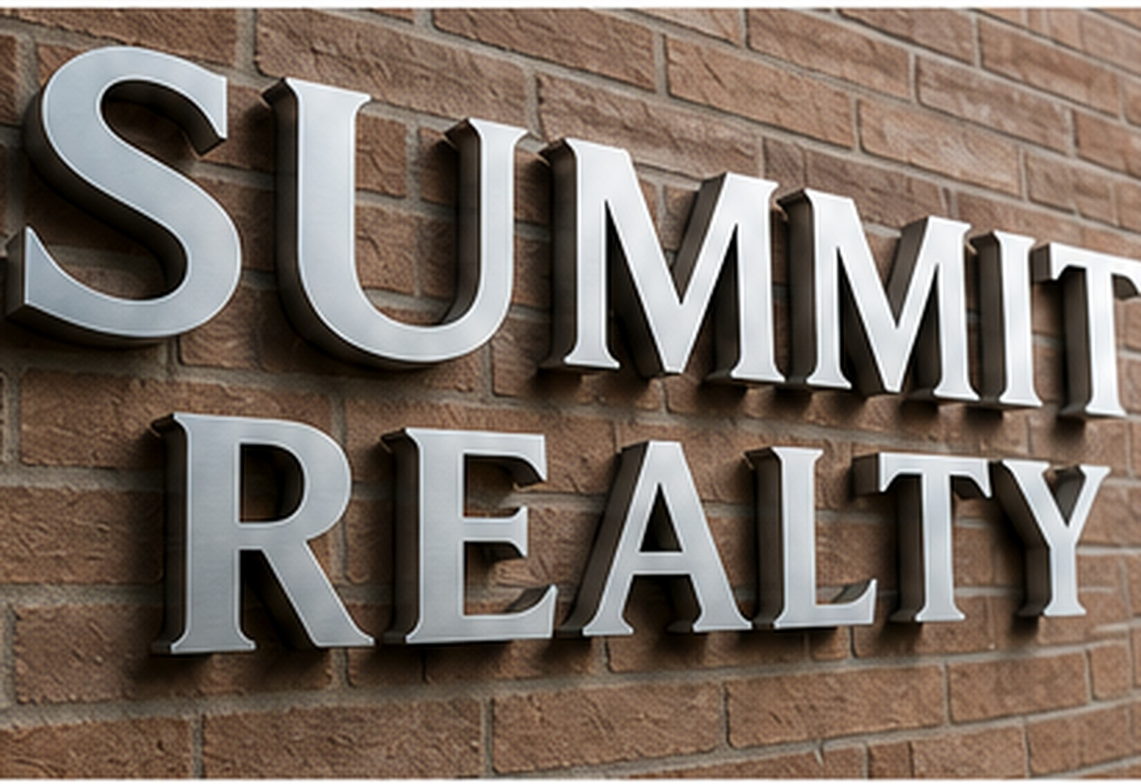 Custom dimensional acrylic lettering in a contemporary business lobby