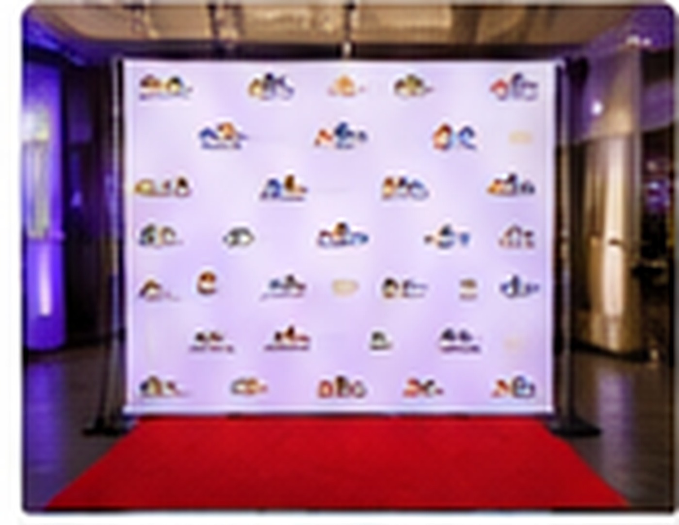 Custom step and repeat event backdrop