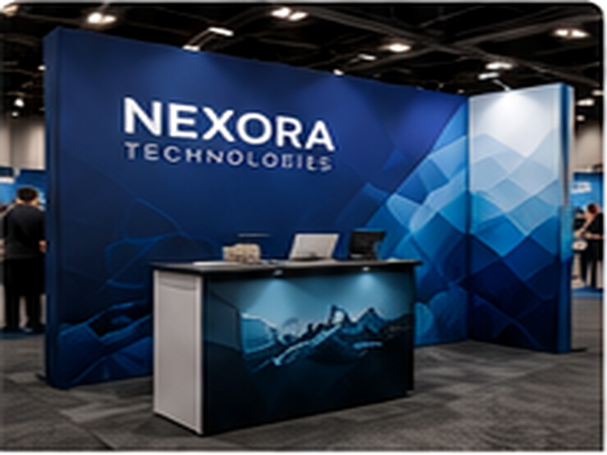 Custom fabric trade show display booth