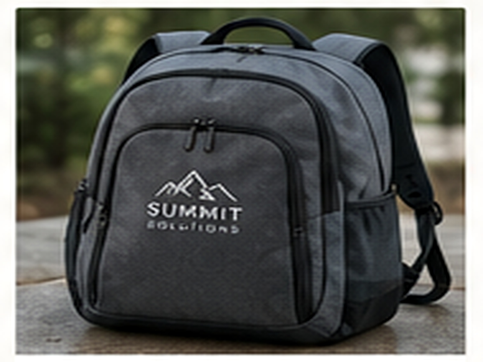 Branded business backpack