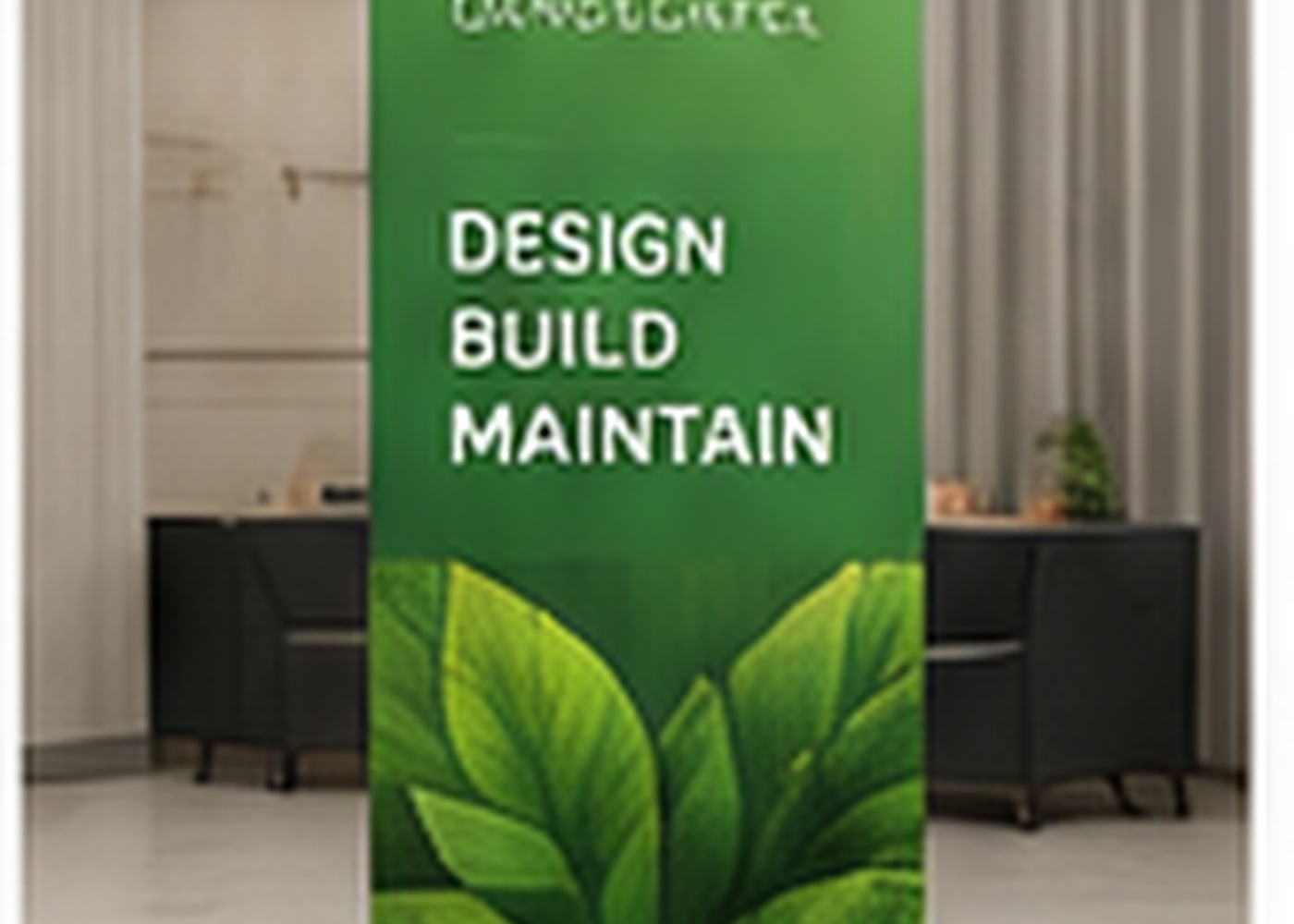 Retractable banner used at a trade show booth