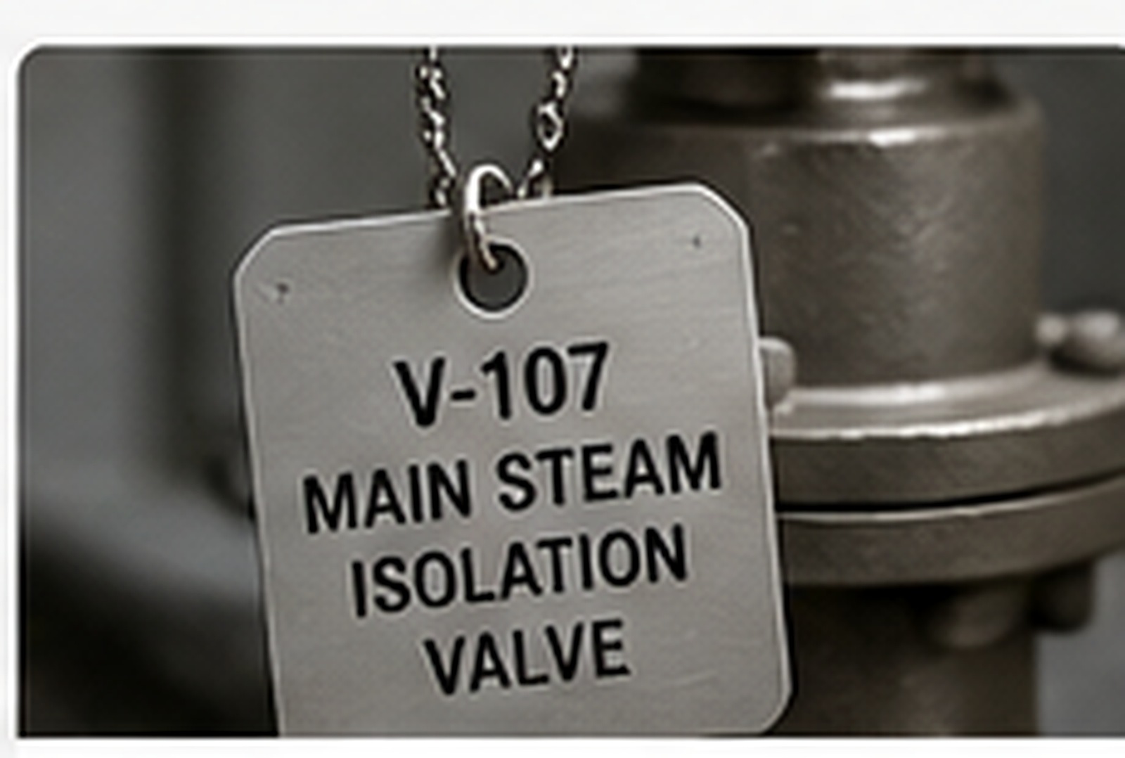 Engraved metal valve and pipe identification tag